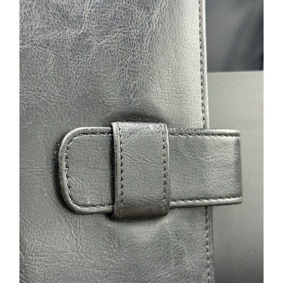 Vintage Day Timer Planner Organizer 7 Ring Binder Black Leather Made In USA 1995 - Picture 2 of 9